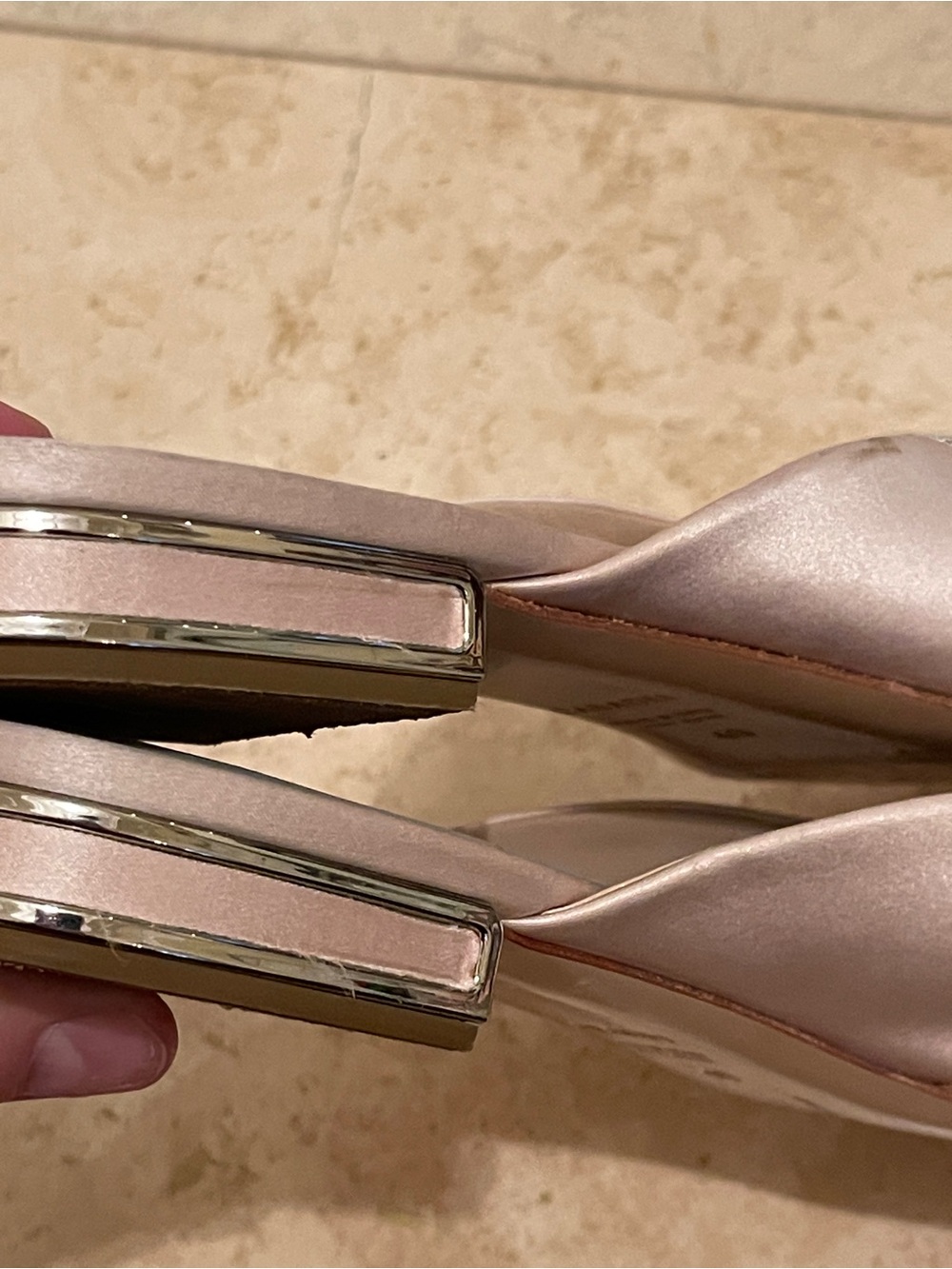Italian designer Casadei pink satin mule in Euro 40 (US 9) - Picture 7 of 9